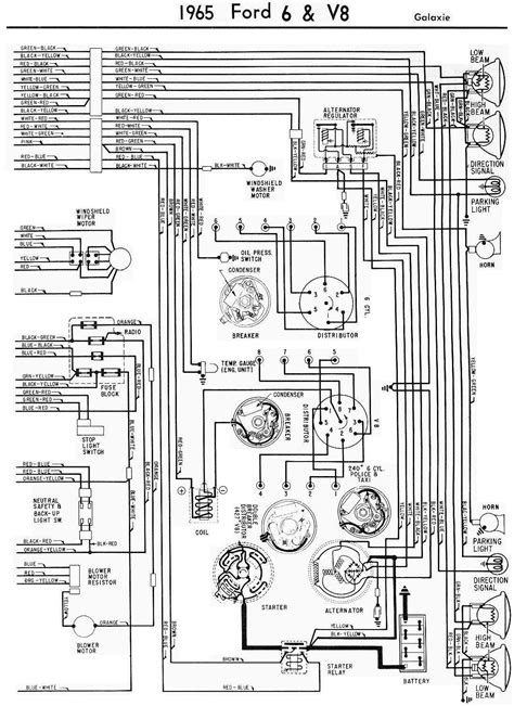 ford gen wiring diagram 1965 